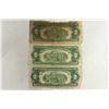 Image 2 : 3 ASSORTED 1953 $2 RED SEAL US NOTES ONE OF THEM