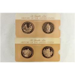 4-1 3/4" SOLID BRONZE FRANKLIN MINT HISTORY OF THE