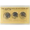 Image 1 : 1979 P/D/S SBA DOLLAR SOUVENIR SET