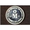 Image 2 : 1991 MEXICO SILVER PROOF MEDAL 30 SIGLOS 1 OZ.