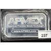 Image 2 : 1 TROY OZ .999 FINE SILVER PROOF INGOT APMEX
