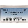 Image 3 : 1999-S SILVER ROOSEVELT DIME PCGS PR69 DCAM