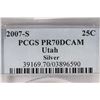 Image 3 : 2007-S SILVER UTAH QUARTER PCGS PR70 DCAM