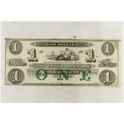 1800'S THE NEW ENGLAND COMMERCIAL BANK OF NEW PORT