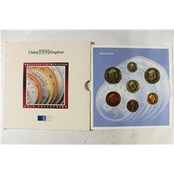 1991 UNITED KINGDOM BRILLIANT UNC COIN COLLECTION