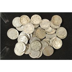 40 ASSORTED FULL DATE 1930'S BUFFALO NICKELS