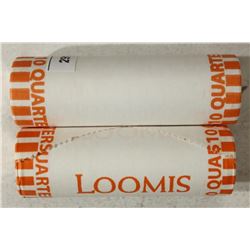 2-$10 ROLLS OF 2015-P & D HOMESTEAD QUARTERS BU