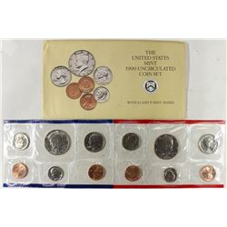 1990 US MINT SET (UNC) P/D (WITH ENVELOPE)