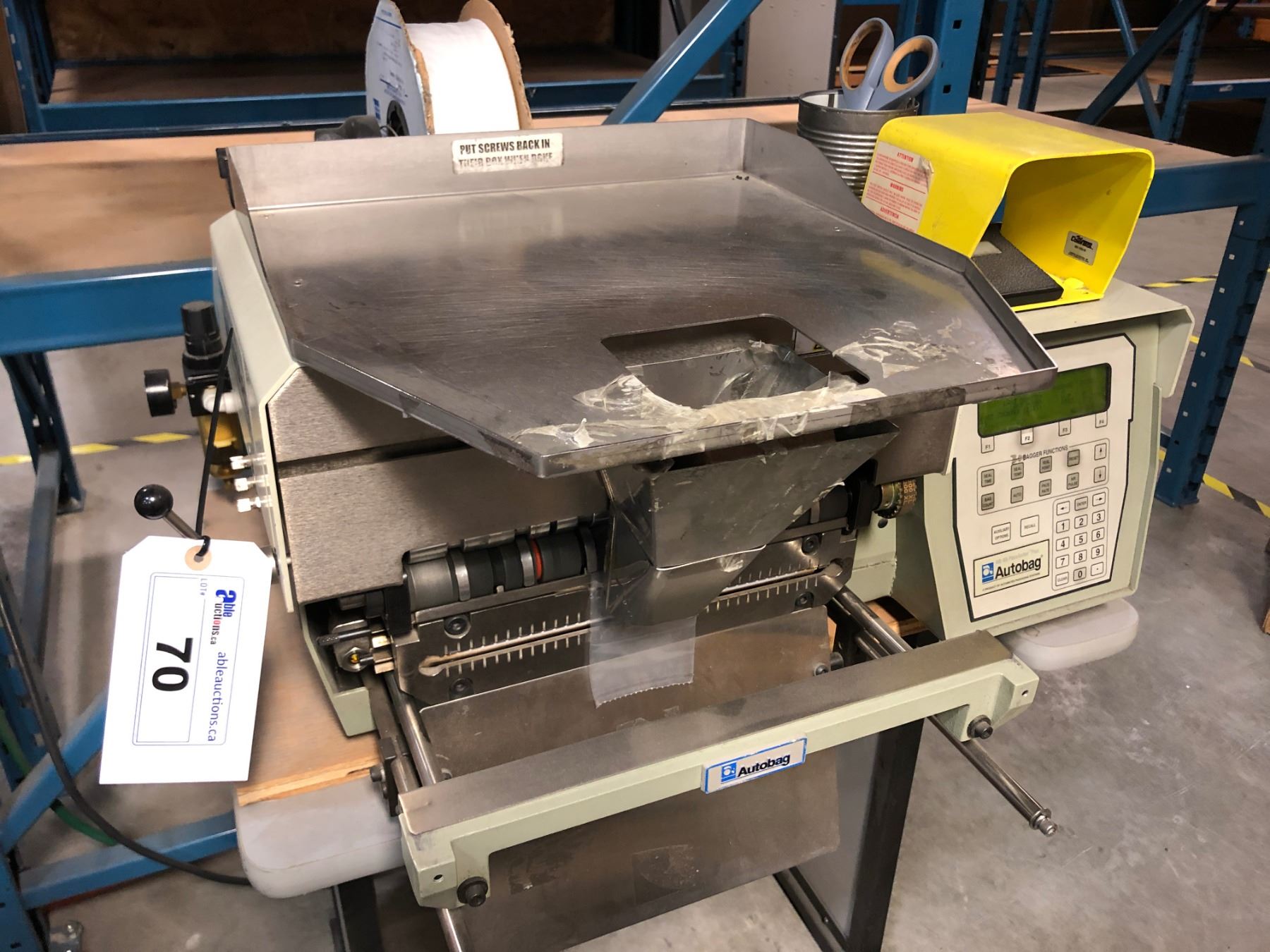 AUTOBAG HB-85 PACESETTER PLUS PNEUMATIC BAGGER UNIT - Able Auctions