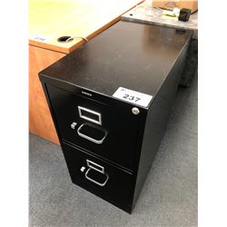 BLACK HON 2 DRAWER FILE CABINET