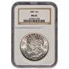 Image 1 : 1889 $1 Morgan Silver Dollar Coin NGC MS65