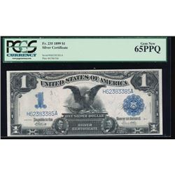 1899 $1 Black Eagle Silver Certificate PCGS 65PPQ
