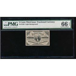 3 Cent Fractional Currency Note PMG 66EPQ