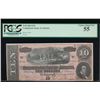 Image 1 : 1864 $10 Confederate States of America Note PCGS 55