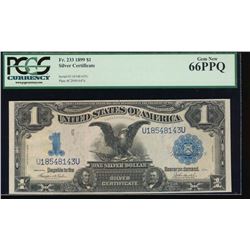 1899 $1 Black Eagle Silver Certificate PCGS 66PPQ