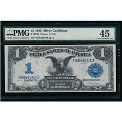 1899 $1 Black Eagle Silver Certificate PMG 45