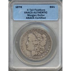 1878 $1 Morgan Silver Dollar Coin ANACS