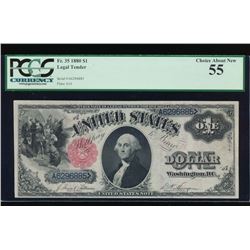 1880 $1 Legal Tender Note PCGS 55