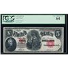 Image 1 : 1907 $5 Legal Tender Note PCGS 64