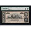 Image 1 : 1864 $20 Confederate States of America Note PMG 58EPQ