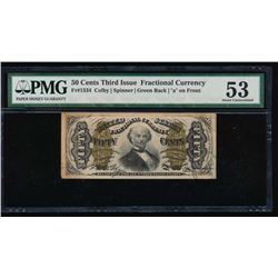 50 Cent Third Issue Fractional Note PMG 53