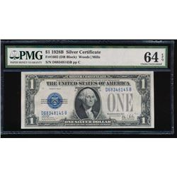 1928B $1 Silver Certificate PMG 64EPQ