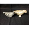 Image 1 : 2 SOAPSTONE INUIT SCULPTURES (UNSIGNED)