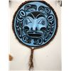 Image 3 : LARGE HAND CARVED NATIVE MOON MASK SIGNED BY ANDY WESLEY( 3 FT DIAMETER)
