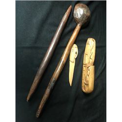 AUTHENTIC NATIVE CARVING LOT