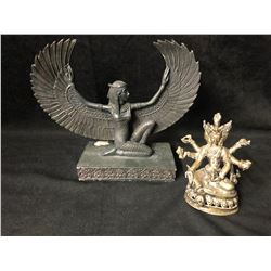 PAIR OF BRONZE STATUES