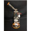 Image 1 : EVOLUTION DOUBLE HONEYBINE 12.5"ORANGE GLASS BONG W/ BOWL