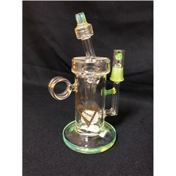 EVOLUTION THUNDER 8" APPLE GREEN GLASS BOWL W/ BOWL