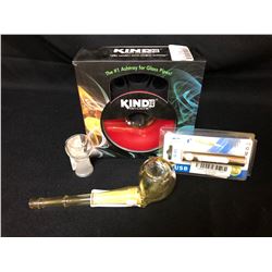 420 ACCESSORIES LOT (ASHTRAY/ GLASS PIPE...)