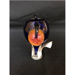 HONEYCOMB DOME BLUE BLOWN GLASS BOWL