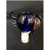 Image 2 : HONEYCOMB DOME BLUE BLOWN GLASS BOWL