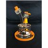 Image 1 : EVOLUTION ECLIPSE 6.25" ORANGE GLASS BONG W/ BOWL