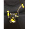 Image 1 : EVOLUTION DIAMOND DUST 8" YELLOW GLASS BONG W/ BOWL