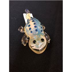 FUMED DICHROIC GECKO GLASS PIPE