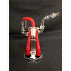 ATOMIK TAURUS RED GLASS BONG W/ BOWL