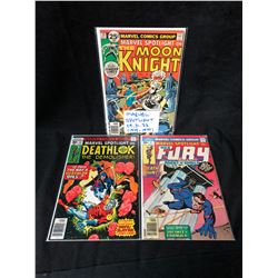 MARVEL COMIC BOOK LOT (MOON KNIGHT/ DEATHLOK/ NICK FURY)
