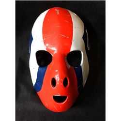 GRANT FUHR SIGNED VINTAGE FIBERGLASS GOALIE MASK ART BY DON SCOTT