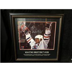 WAYNE GRETZKY SIGNED 20 X 24" FRAMED PHOTO (WG COA)