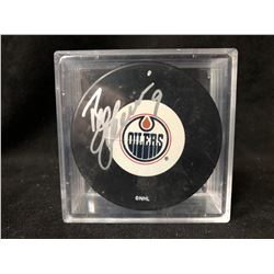 BILL GUERIN SIGNED EDMONTON OILERS HOCKEY PUCK W/ COA
