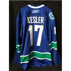 RYAN KESLER VANCOUVER CANUCKS HOCKEY JERSEY