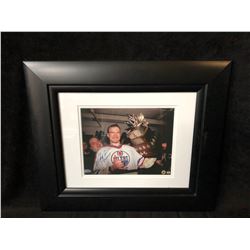 MARK MESSIER SIGNED CONN SMYTHE 8 X 10 PHOTO CUSTOM FRAMED ( STEINER COA)