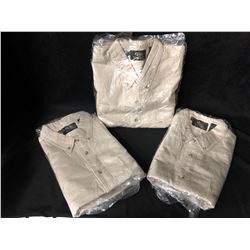 3 BRAND NEW KHAKI SHIRTS ( XL)
