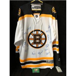 BOSTON BRUINS MULTI PLAYER SIGNED REEBOK HOCKEY JERSEY (CSI COA){
