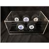 Image 7 : EDMONTON OILERS SIGNED HOCKEY PUCKS WITH CUSTOM DISPLAY (GAI COA)