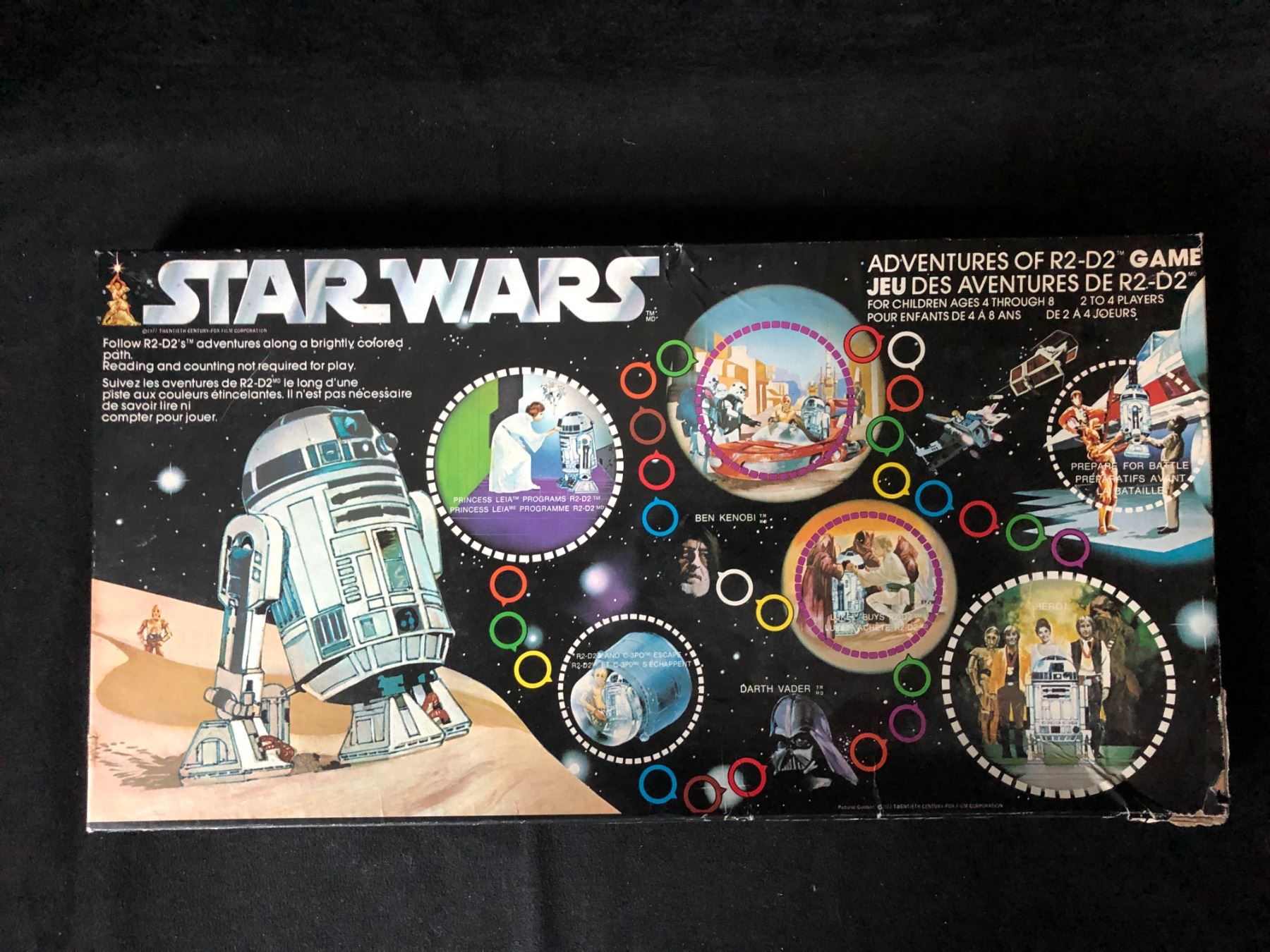 Vintage 1977 Star Wars Board Game Adventures of R2D2