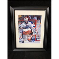 GRANT FUHR SIGNED AND FRAMED 8 X 10 WITH COA
